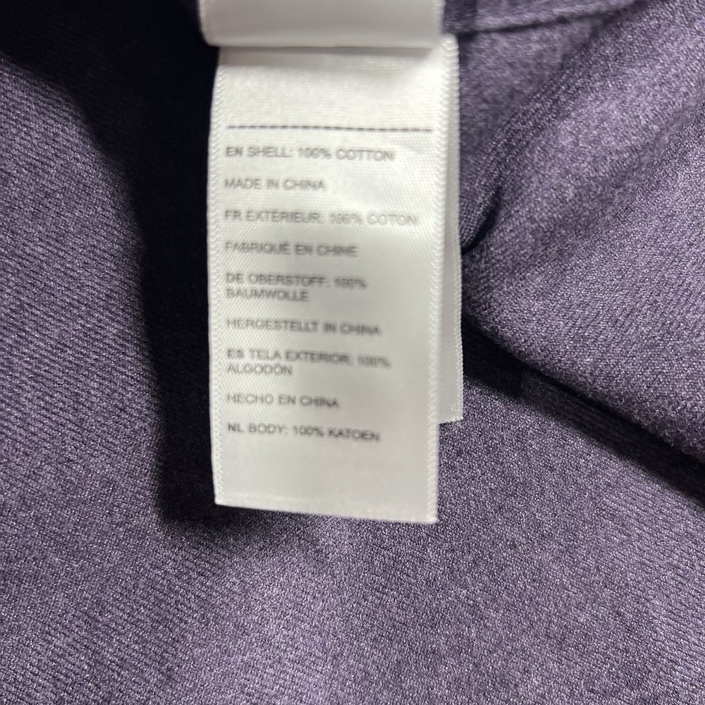 Untuckit Shirt Mens Large Purple Sherwood Button Up Long Sleeve Flannel Brushed - Picture 9 of 10